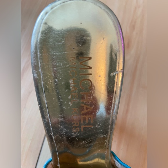 EUC MICHAEL Michael Kors Mule Tuquoise Platforms, S 6 - Picture 8 of 8